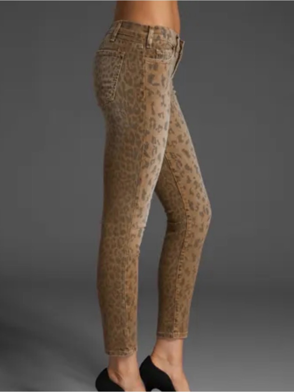 Joe's Jeans Leopard Print Ankle Skinny Jeans - Brown